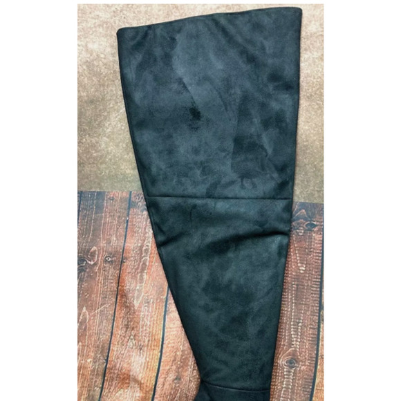 NIB Good American Women's Suede Stiletto Pointed Toe Over the Knee Boots Sz 8 - Picture 7 of 12